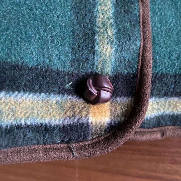 Janie & Jack Green Plaid Cape Girls' 5-6 - Picture 7 of 11